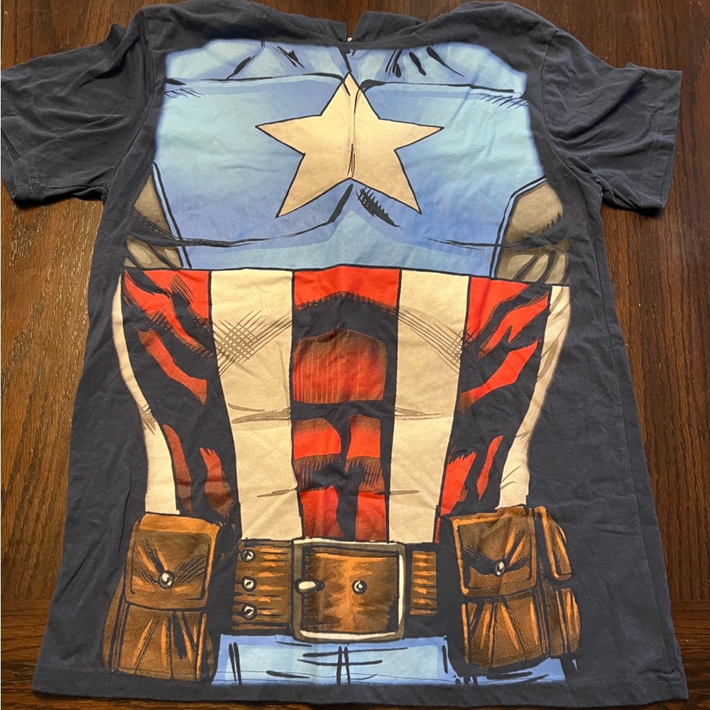 Marvel Captain America Graphic T-Shirt - Blue, Red, White